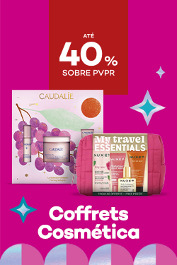 Coffrets de Cosm&eacute;tica com destaque promocional de at&eacute; 35% sobre pre&ccedil;o de Venda ao P&uacute;blico Recomendado